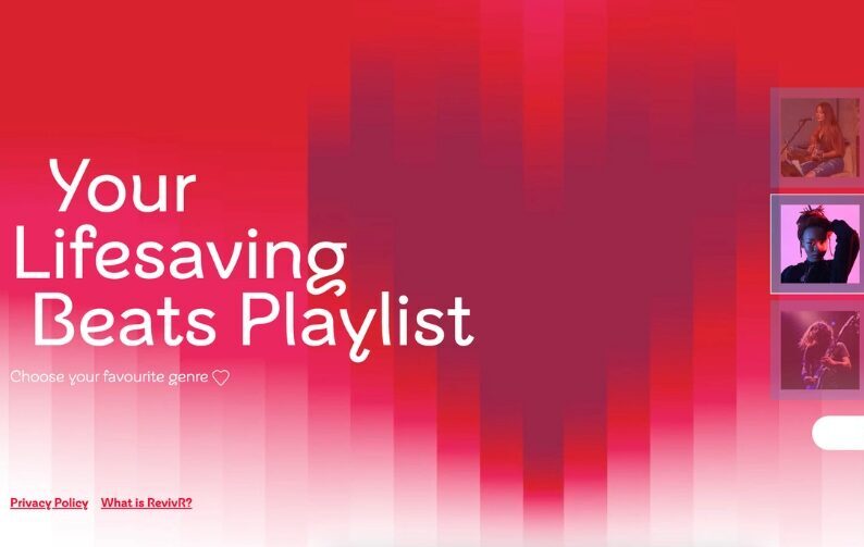 Brand image for spotify and bhf's lifesaving beats playlist